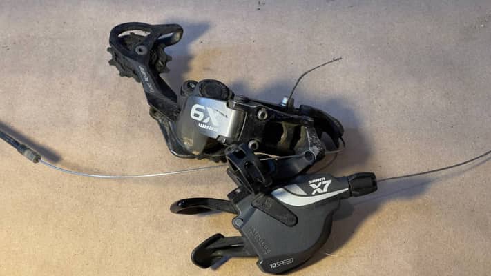 Sram x9 переключатель с манеткой Sram х7