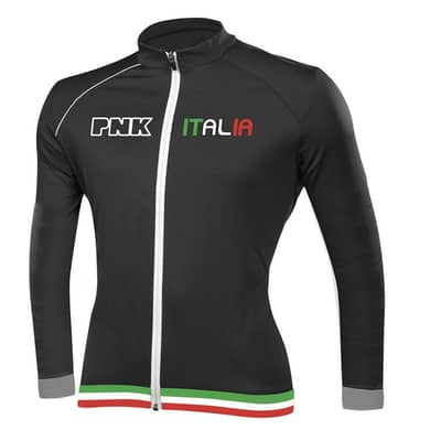 Вело джерси с длинным рукавом PNK Italia p.S-M