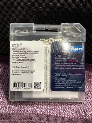 KMC X10EL Дорожная/Мтб Цепь (114 звеньев)