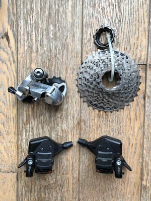 Переключатели SunRace 3x8, кассета shimano 8 ск.