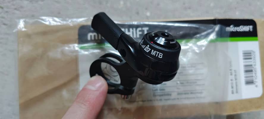 microshift 12 mtb Shimano на хомуте.