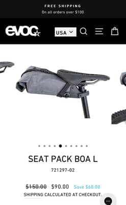 Evoc Seat Pack Boa L( 3L.) 2020