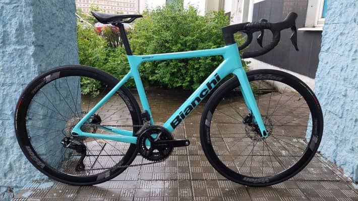 Итальянский шоссер Bianchi 105 Di2 на 169-175см