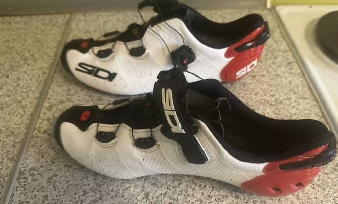 SIDI DRAKO 2 SRS WHITE BLACK RED MTB SHOES